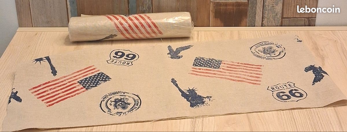 Chemin de table thème USA vintage (image 1)