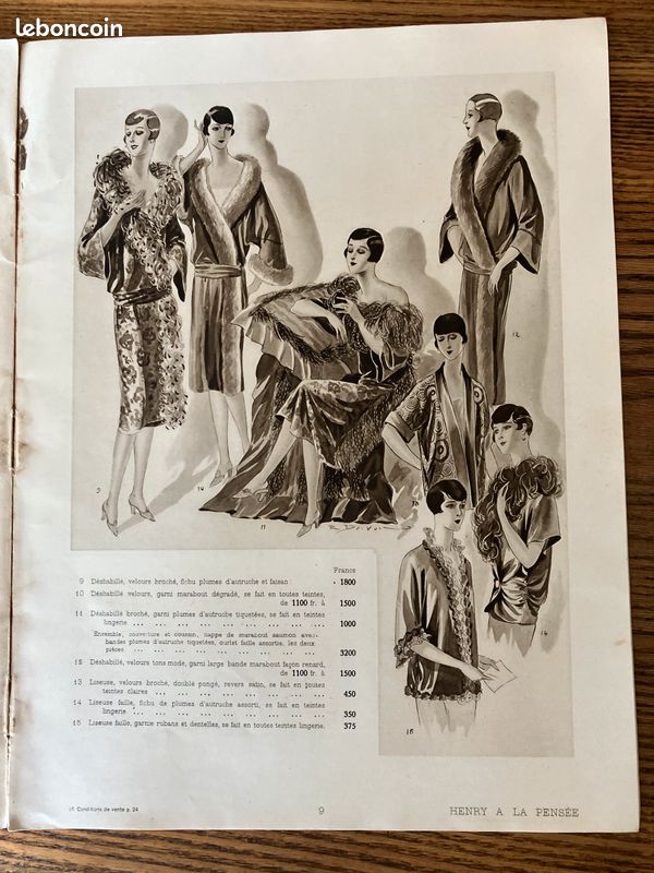 Henry à la pensée. Catalogue vers 1925. Charles Siclis (image 3)