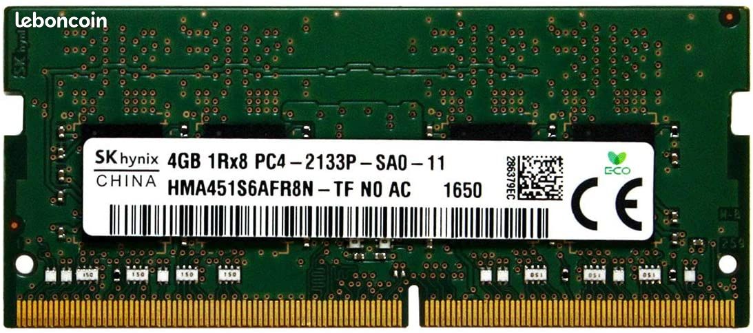 DDR4 4GB (1x4GB) memoire ordinateur portable (image 1)