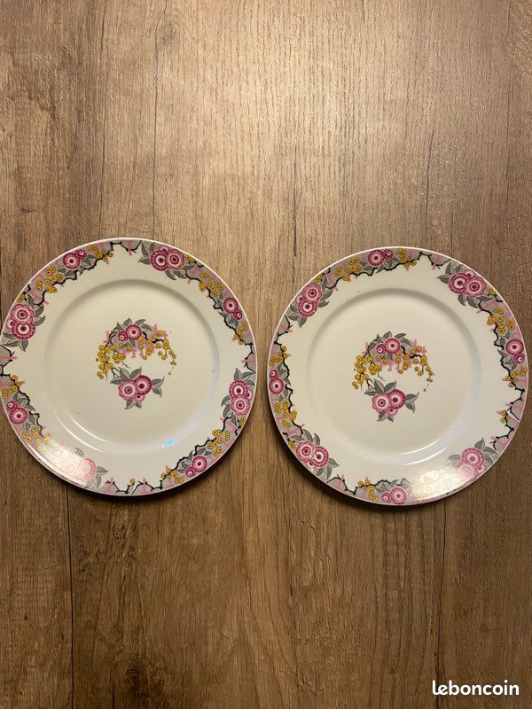 Assiettes à dessert en porcelaine de limoges (image 1)
