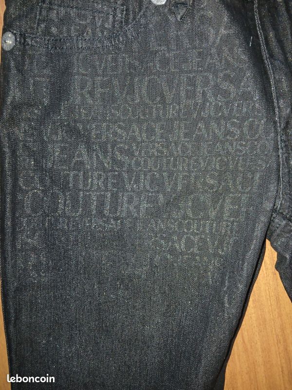 VERSACE JEANS COUTURE- Jean vintage monogram intégral neuf taille L (image 6)