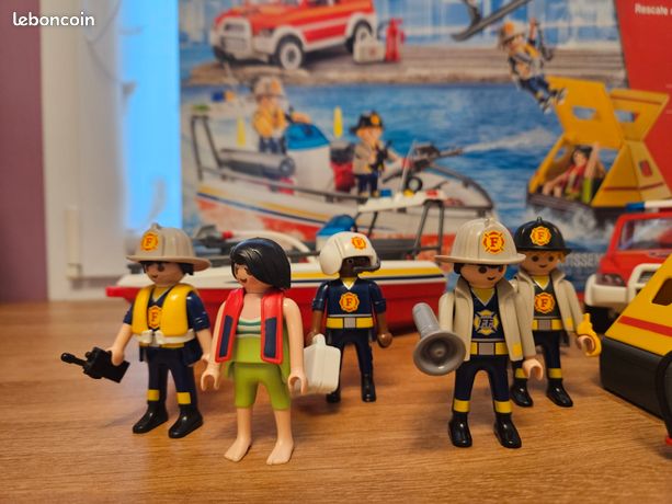 Playmobil City Action 9319 - Unité D'intervention Des Pompiers (bateau Pompier) - Neuf, Scellé