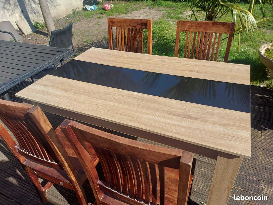 Table à manger + 4 chaises (image 2)