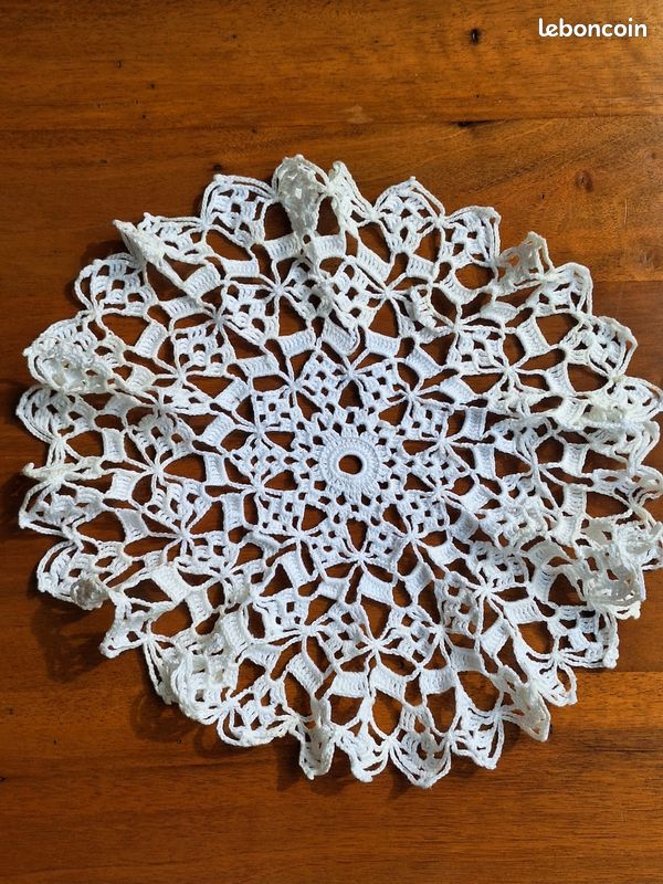 IB Laursen - Set de Table rond en crochet Moutarde