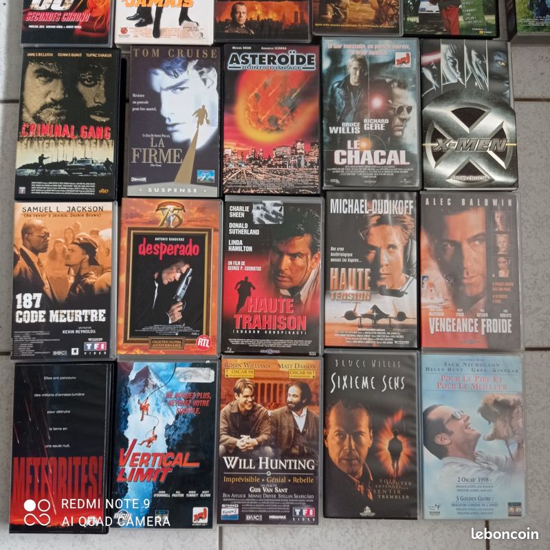 Lot de 140 cassettes vidéo, VHS années 80 et 90 (image 8)