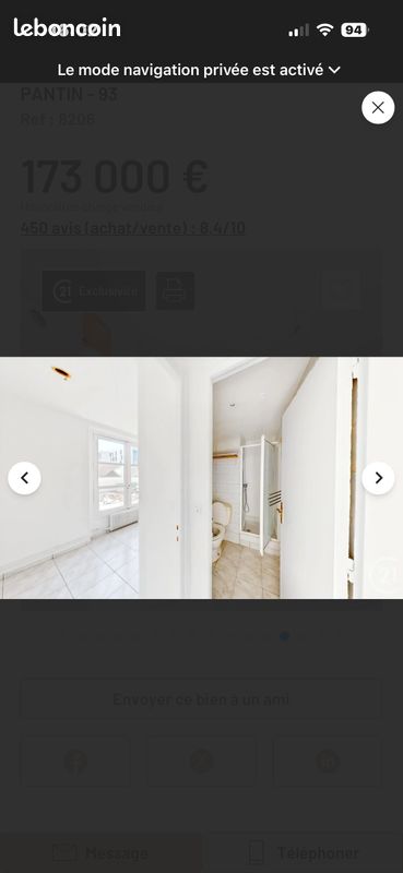 Appartement 2 pièces 41 m² · à Pantin · 41 m² · 155 000 €