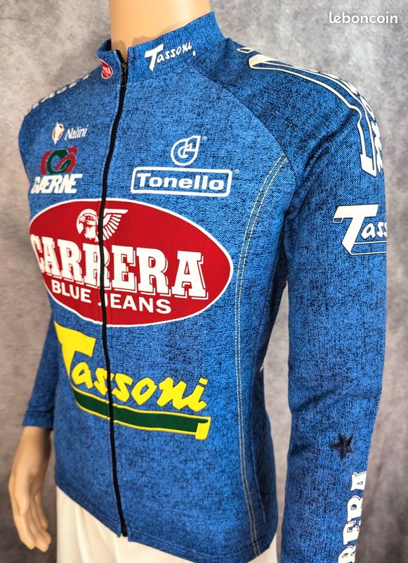 Maillot de cyclisme bleu vintage - France