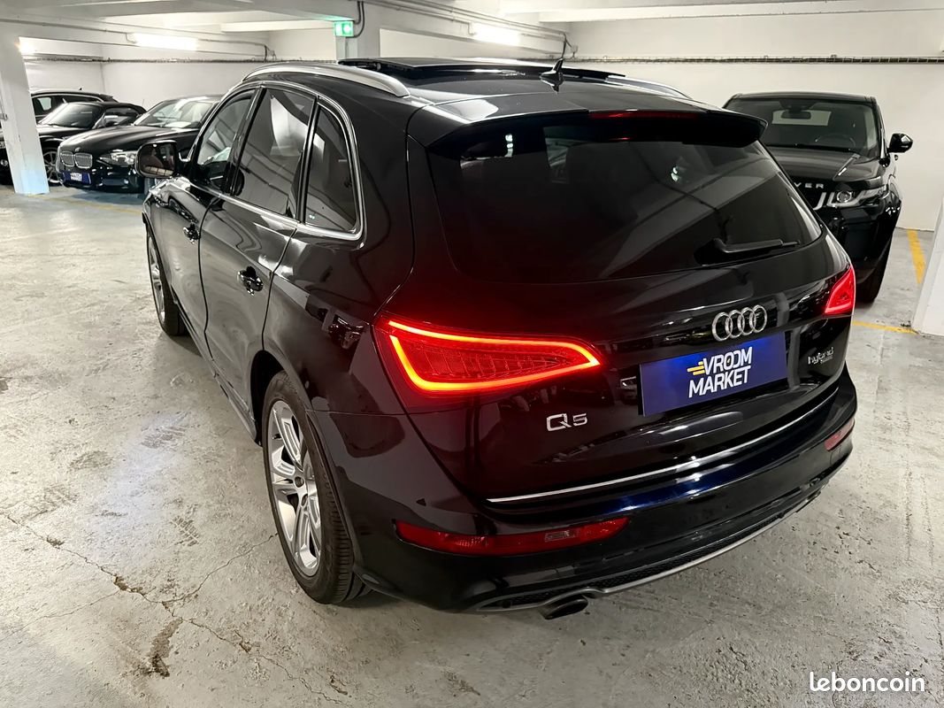 AUDI Q5 2.0 Hybrid 245ch AVUS - 2013 - 135 000 km - BOITE AUTO - INTERIEUR CUIR NAPPA ROUGE - TOIT OUVRANT - CAMERA DE RECUL - GPS - CARPLAY - BATTERIE HYBRIDE NEUVE - SUIVI COMPLET (image 7)