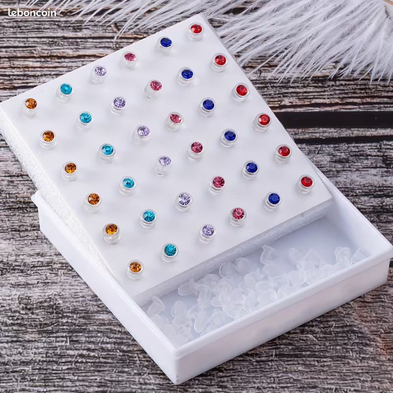 Kit de percage oreille pistolet avec 36 clous pierre couleur neuf (image 7)