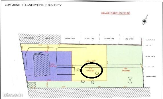 Terrain 435 m² Laneuveville-devant-Nancy