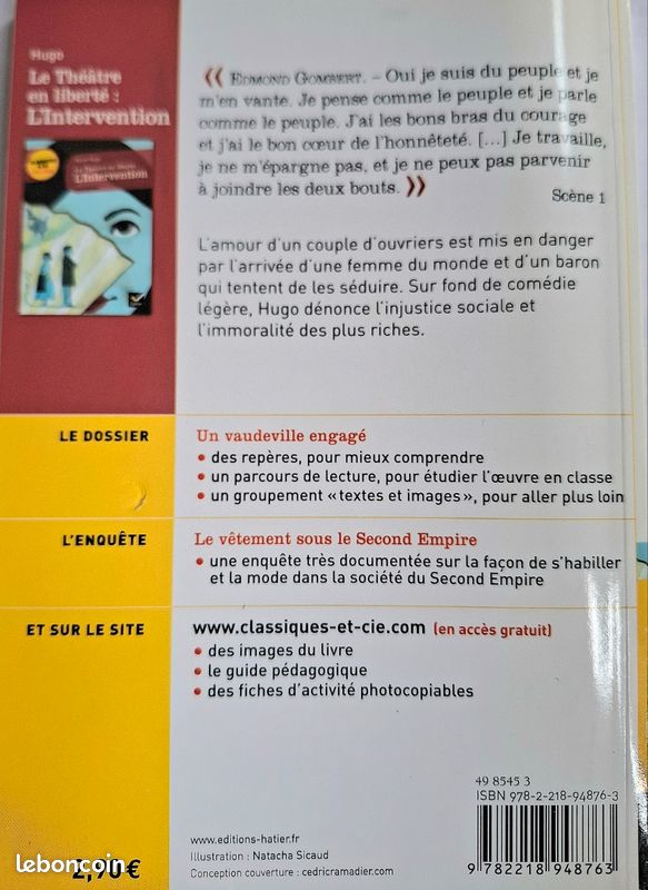 Pièce de théâtre l’intervention de Victor Hugo hatier (image 3)