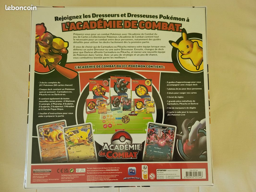 Pokémon Académie De Combat – Jeu De Cartes à Collectionner – 3 Decks EX (Pikachu, Carmadura, Darkrai) – Dès 6 Ans