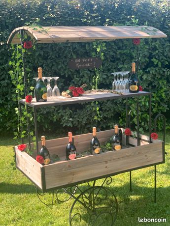 Chariot à Bonbons Vintage Métal - Candy Bar Rétro Pour Mariage Boho Ou Déco Jardin