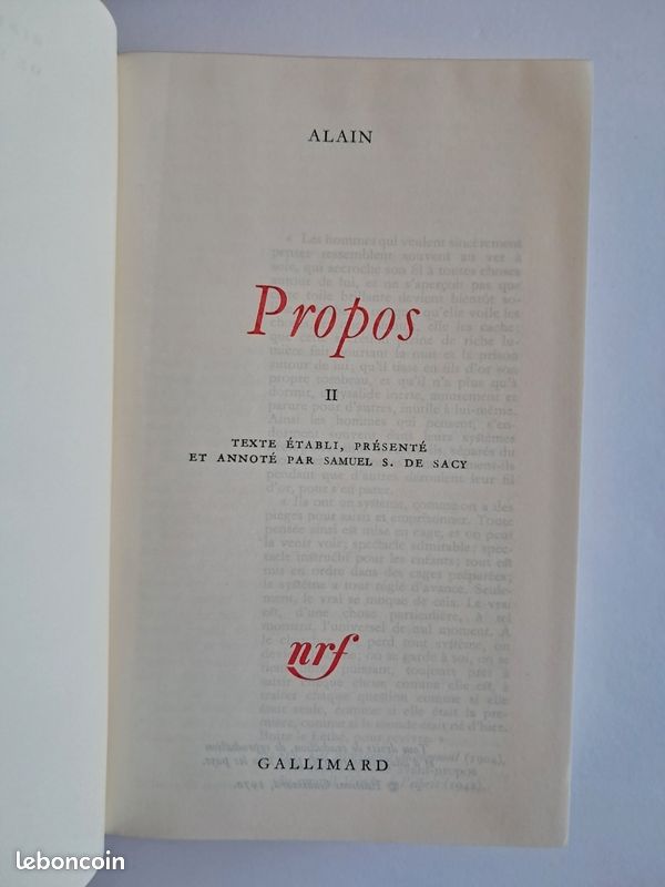 2 livres Alain - la Pleiade (image 10)