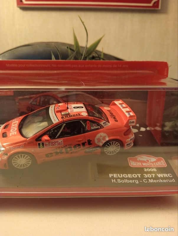 PEUGEOT 307 WRC Gronholm / Rautiainen 2004 M-CARLO RALLY 1/43 ALTAYA