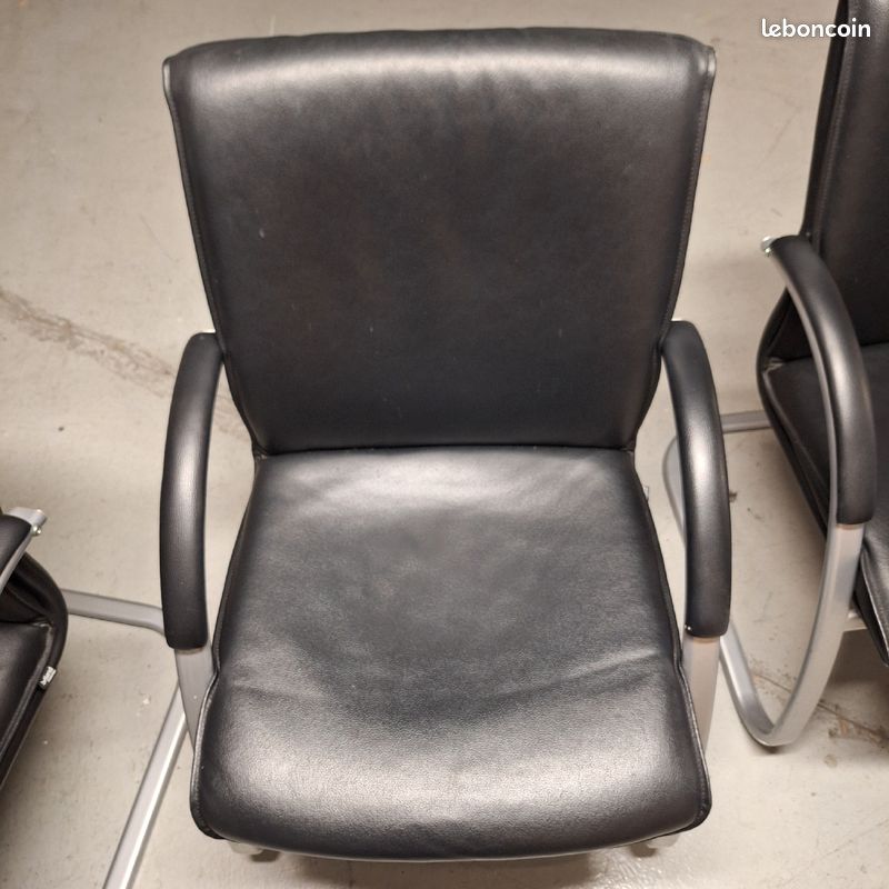 Chaises noir et chrome confort (image 3)