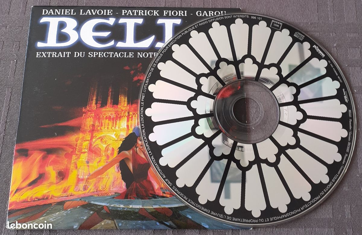 CD 2 titres - Notre Dame de Paris, Belle (image 3)