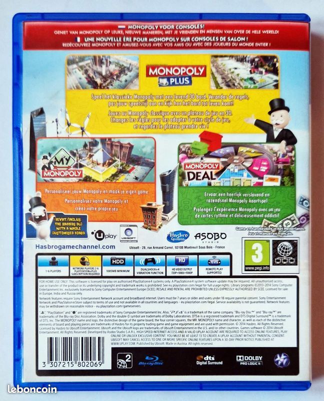 Monopoly Family Fun Pack (PS4) (Rare) (image 2)