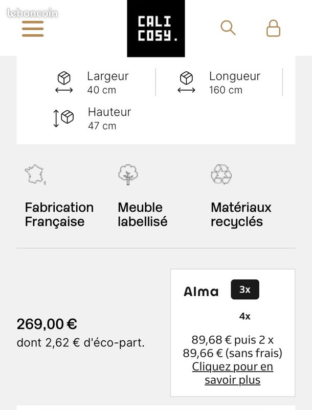 Meuble tv bois et noir (image 9)