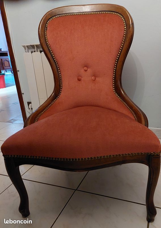 Fauteil voltaire + repose pied (image 2)
