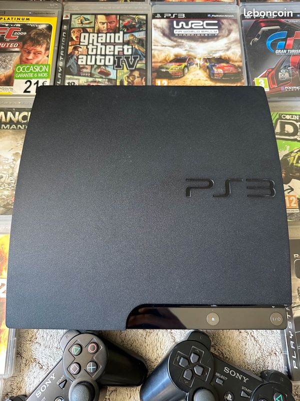 Ps3 slim avec 2 manettes d'occasion - Consoles