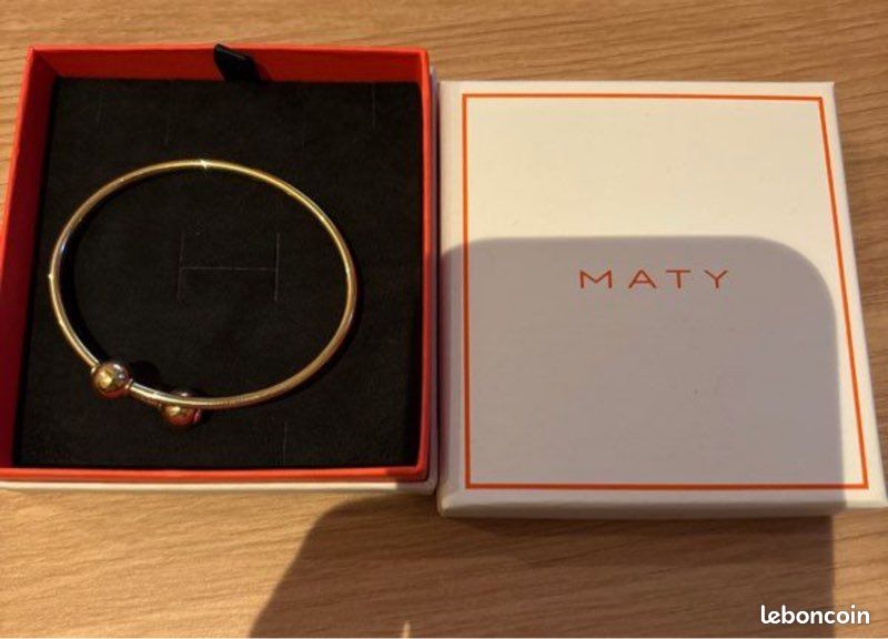 Jonc maty plaqué or etat neuf Montres Bijoux