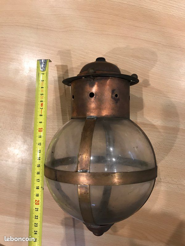 Lanterne laiton et verre (image 1)