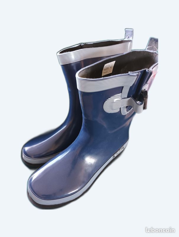 Bottes Caoutchouc Bottine Large Mollet Mollets Forts Bottes De