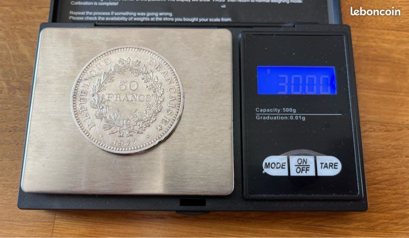 Lot pièces en argent 50 francs hercule (image 7)