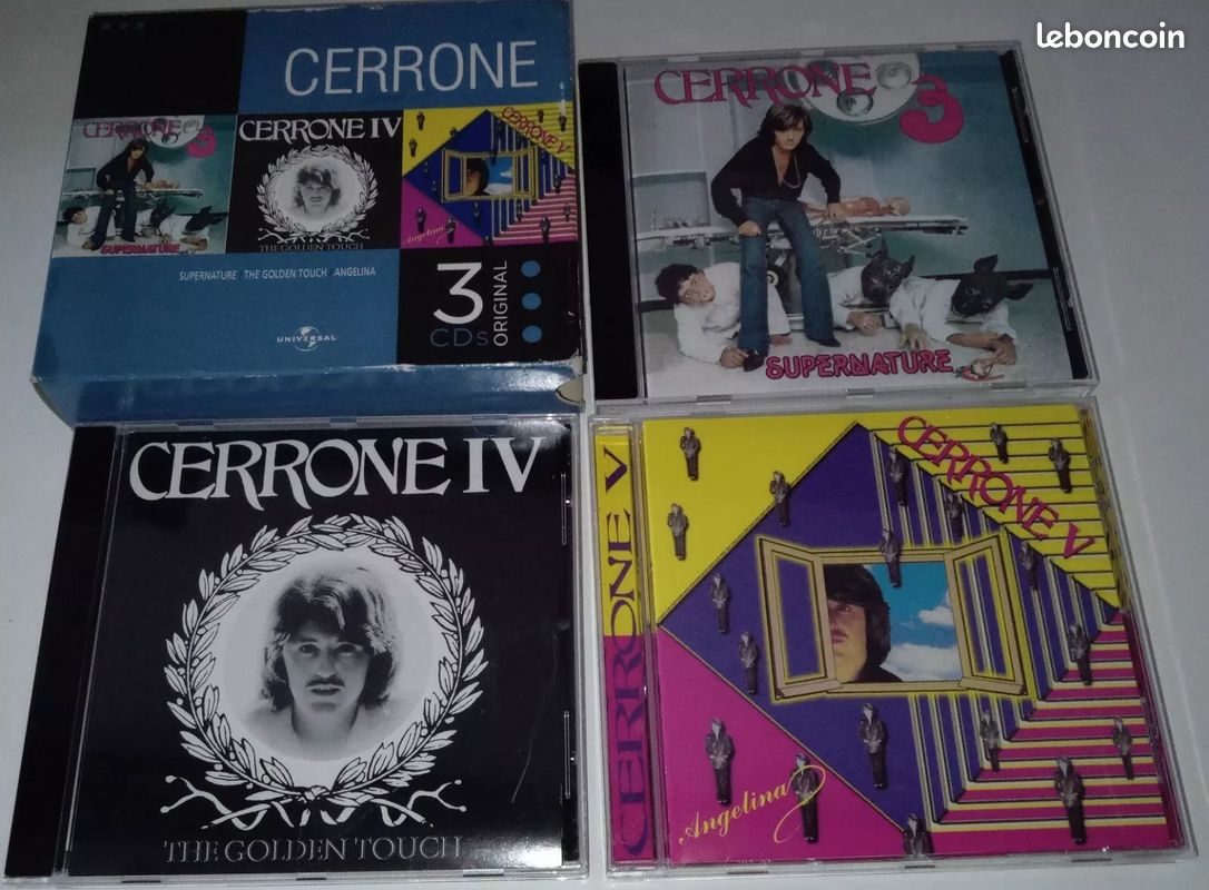 Cerrone / coffret de 3 cd / 3 supernature / iv the golden touch / v angelina (image 1)