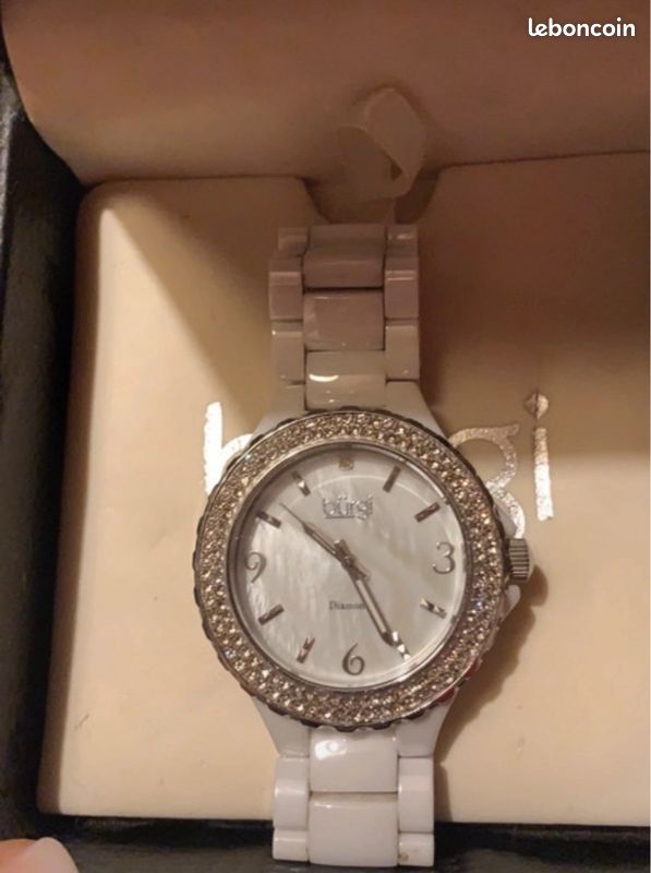 Montre en céramique blanche et zirconium (image 4)