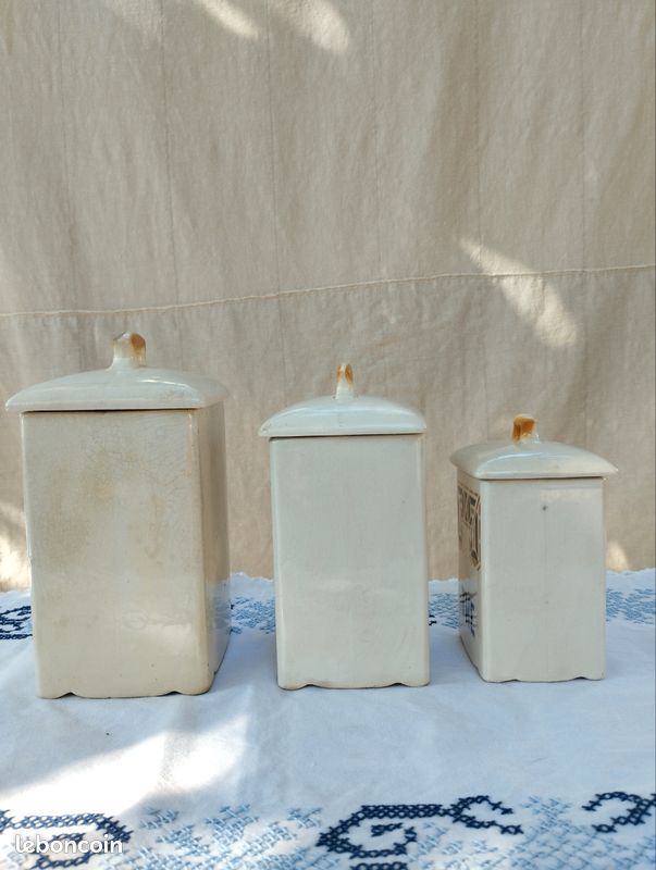 3 pots anciens en faïence (image 6)