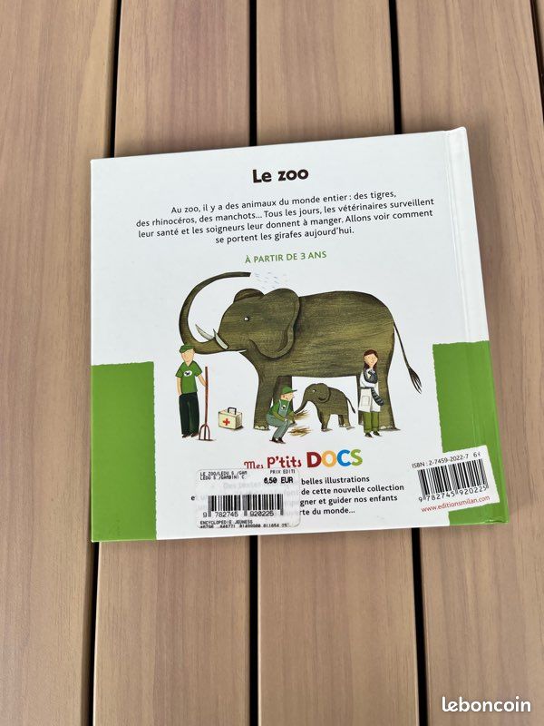 Lot – Le zoo & Les Cro-Magnon – Collection « Les P’tits Docs » (image 3)