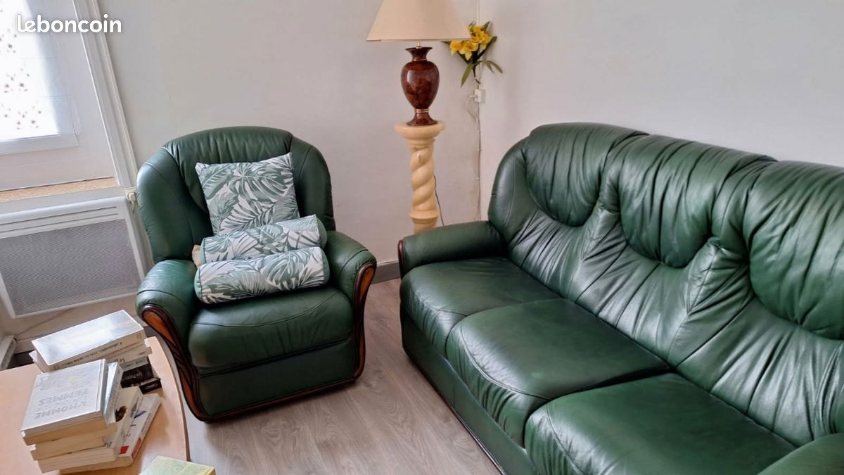 Canapé et 2 fauteuils (image 1)