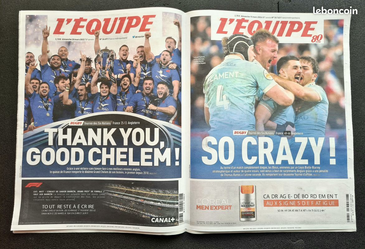 L'EQUIPE 13/04/2026 AVRIL Les Unes RUGBY "Cadrages et débordements" (image 5)