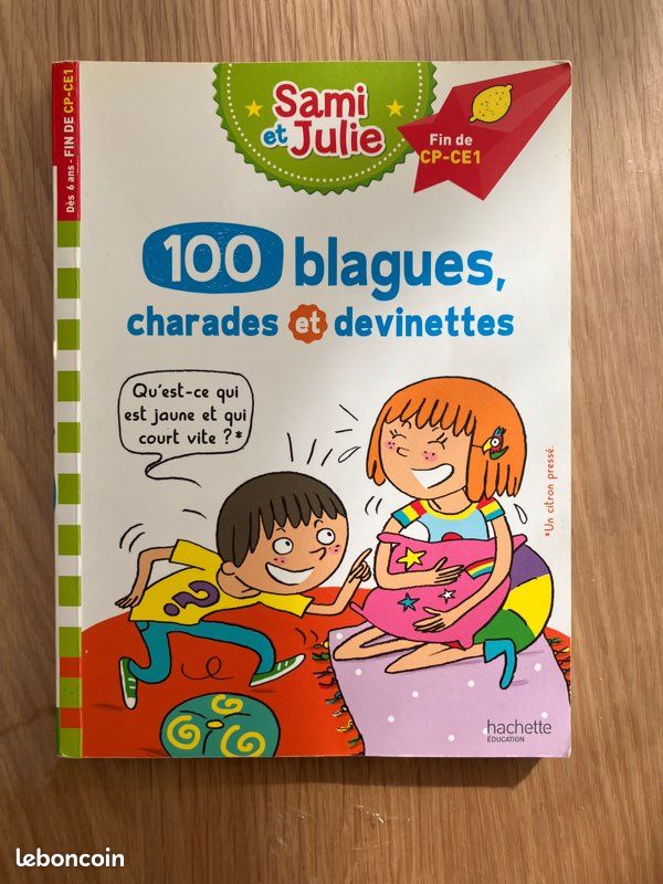Livre CP CE1 Sami et Julie 100 blagues charades et devinettes (image 2)