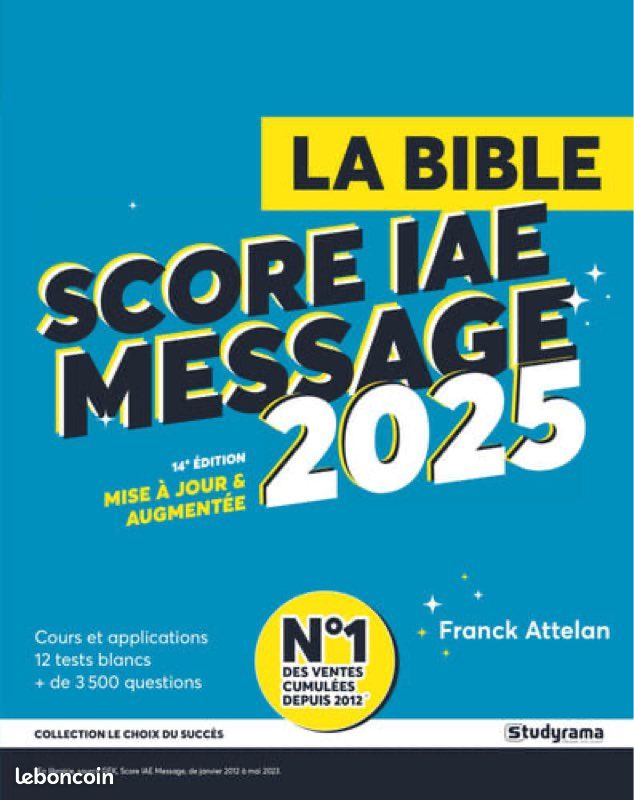 La Bible Score IAE Message (image 1)