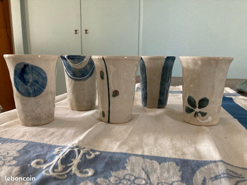 5 tasses mugs céramique japonaise (image 1)
