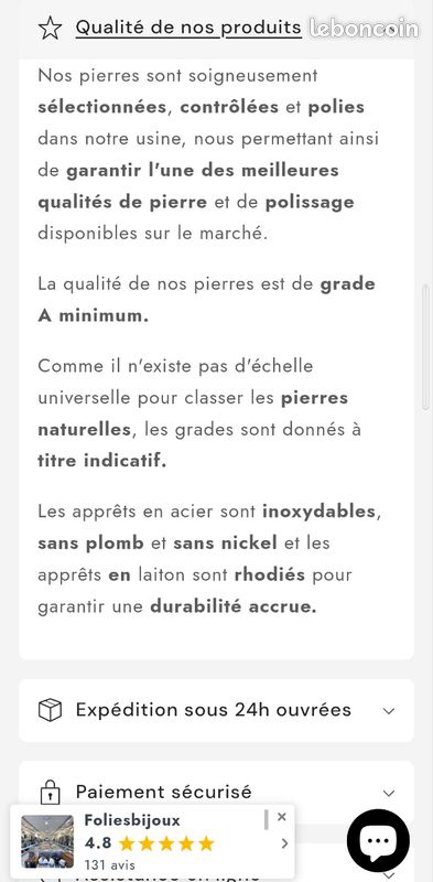 Perles naturelles lithotherapie (image 5)