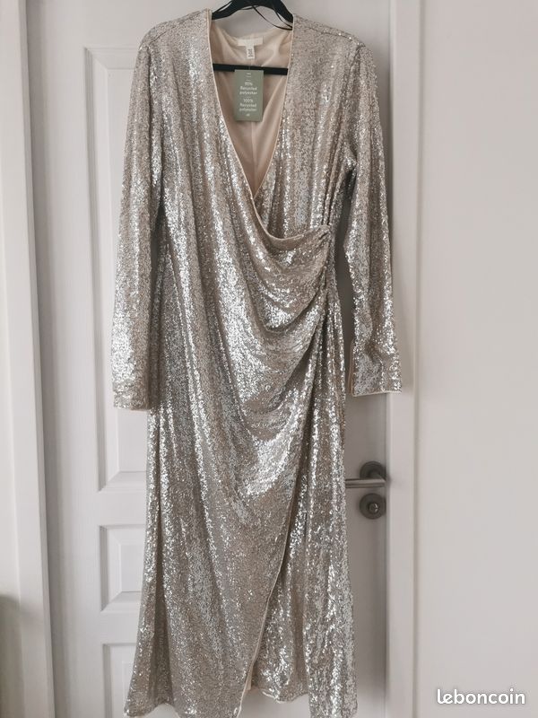 H&M robe de soirée à paillettes taille XL NEUF Vêtements