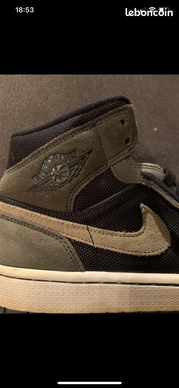 Air Jordan noir et kaki (image 6)