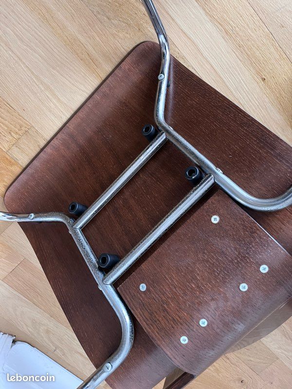 Magnifique chaise vintage en contreplaqué cintré (image 4)