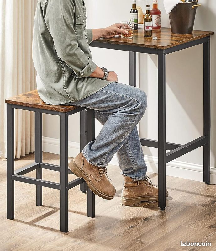 Table haute avec tabouret au meilleur prix | Leroy Merlin