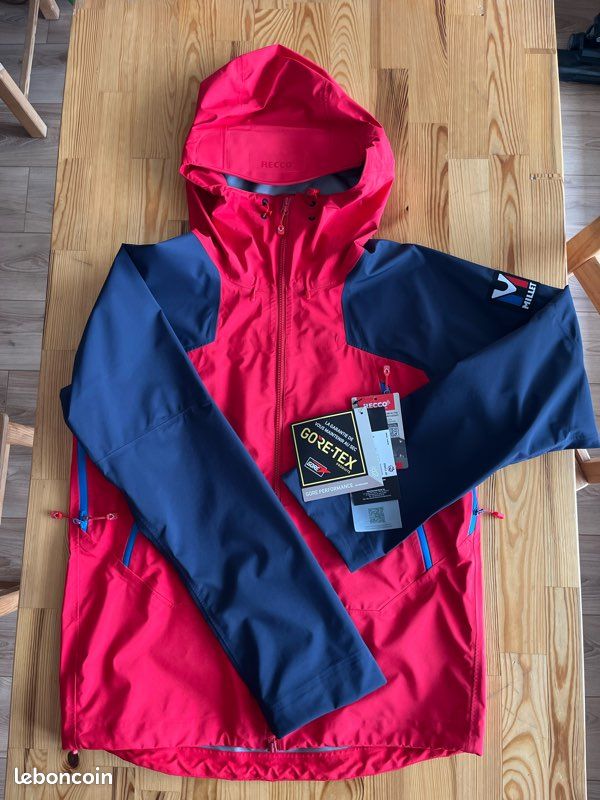 Veste GoreTex Millet - Trilogy, RECCO®, Taille S, rouge bleu-marine (image 3)