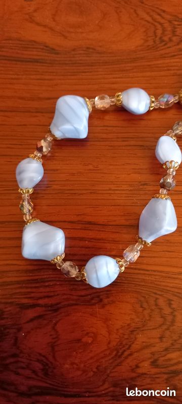 Collier en perles de verre ancien (image 2)