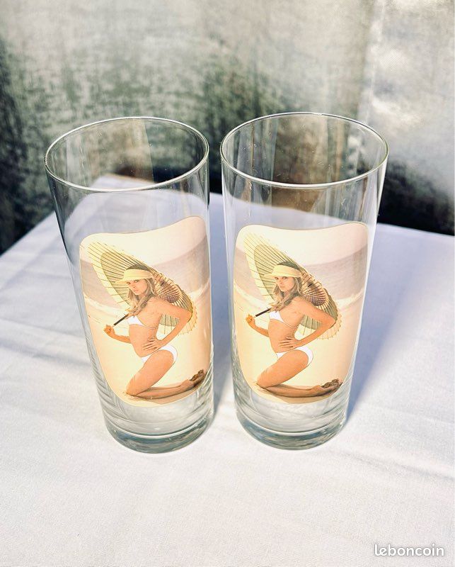RARE six dessous de plat/sous-verre vintage des années