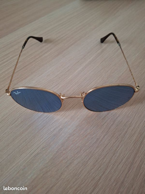 Lunettes de soleil Ray-Ban Round Metal RB3447N – verres miroir bleus – avec étui (image 2)