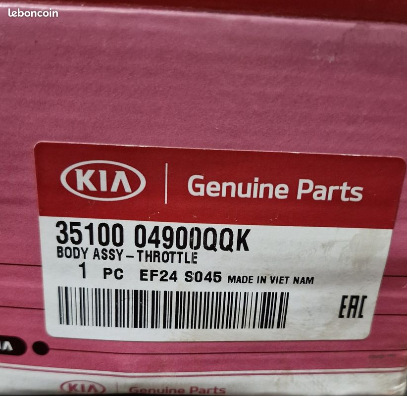Boitier papillon KIA picanto (image 1)