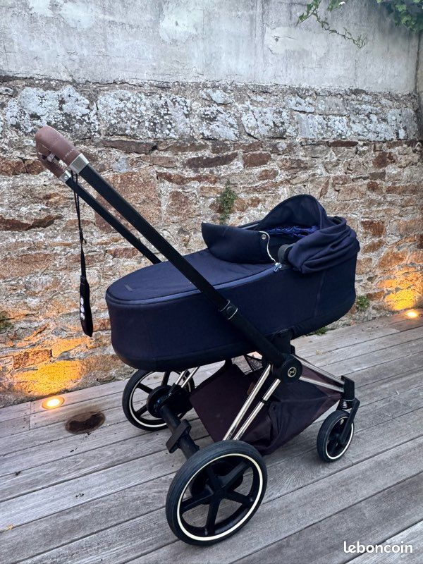 Trio cybex e-priam - nacelle - cosy & isofix + siège poussette (image 3)