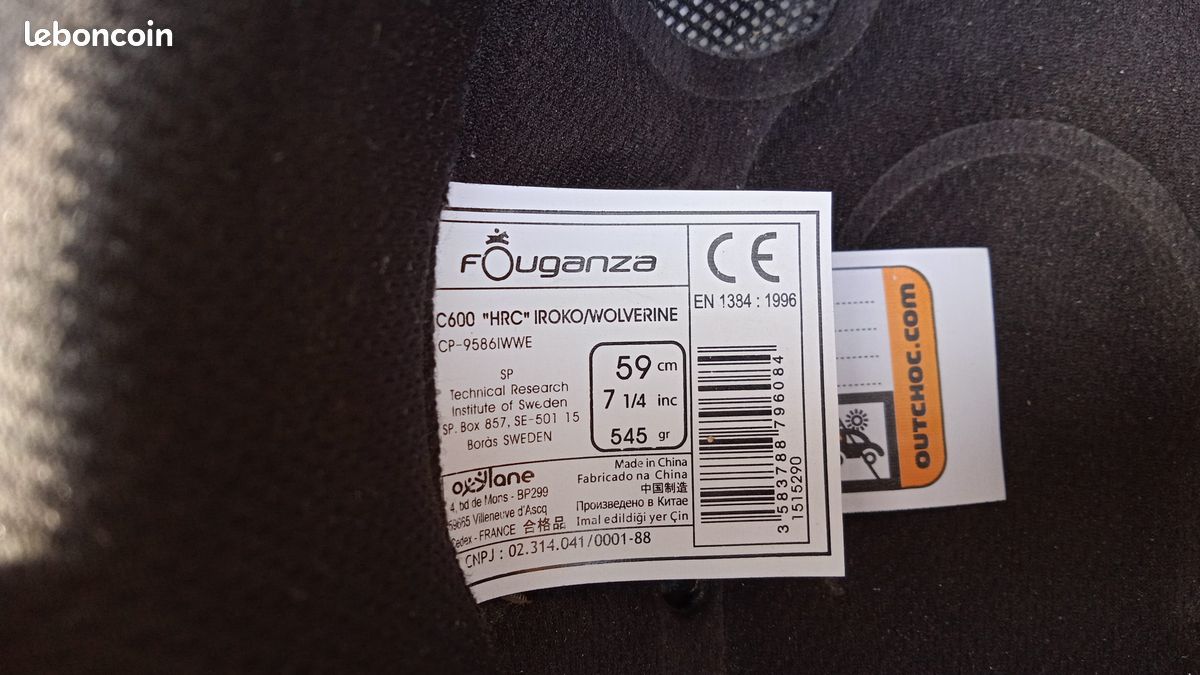 Casque (Bombe) equitation Decathlon Fouganza HRC C600 (image 4)